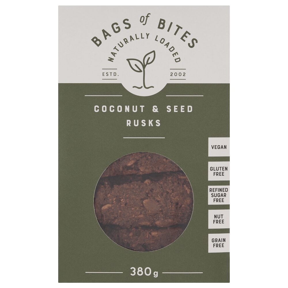 Bags of Bites Coconut and Seed Rusks