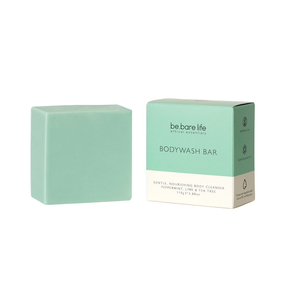 Be Bare Life Bodywash Bar Green P/mint Lime Tea Tree