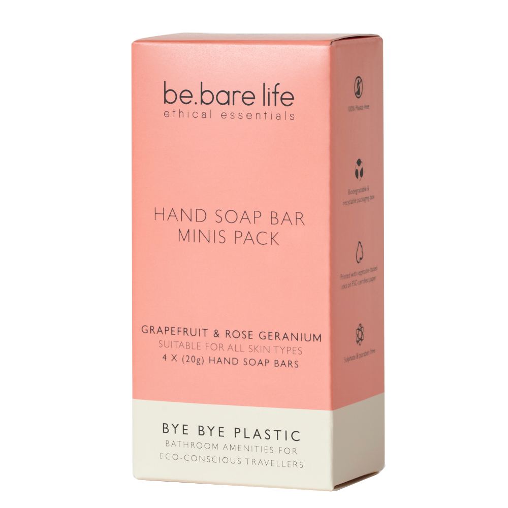 Be Bare Mini Hand Soap Bar [Pack of 4]