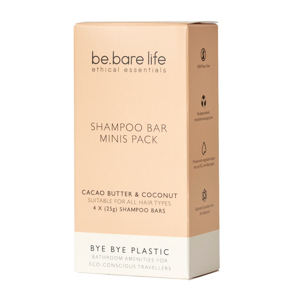 Be Bare Mini Shampoo Bar [Pack of 4]