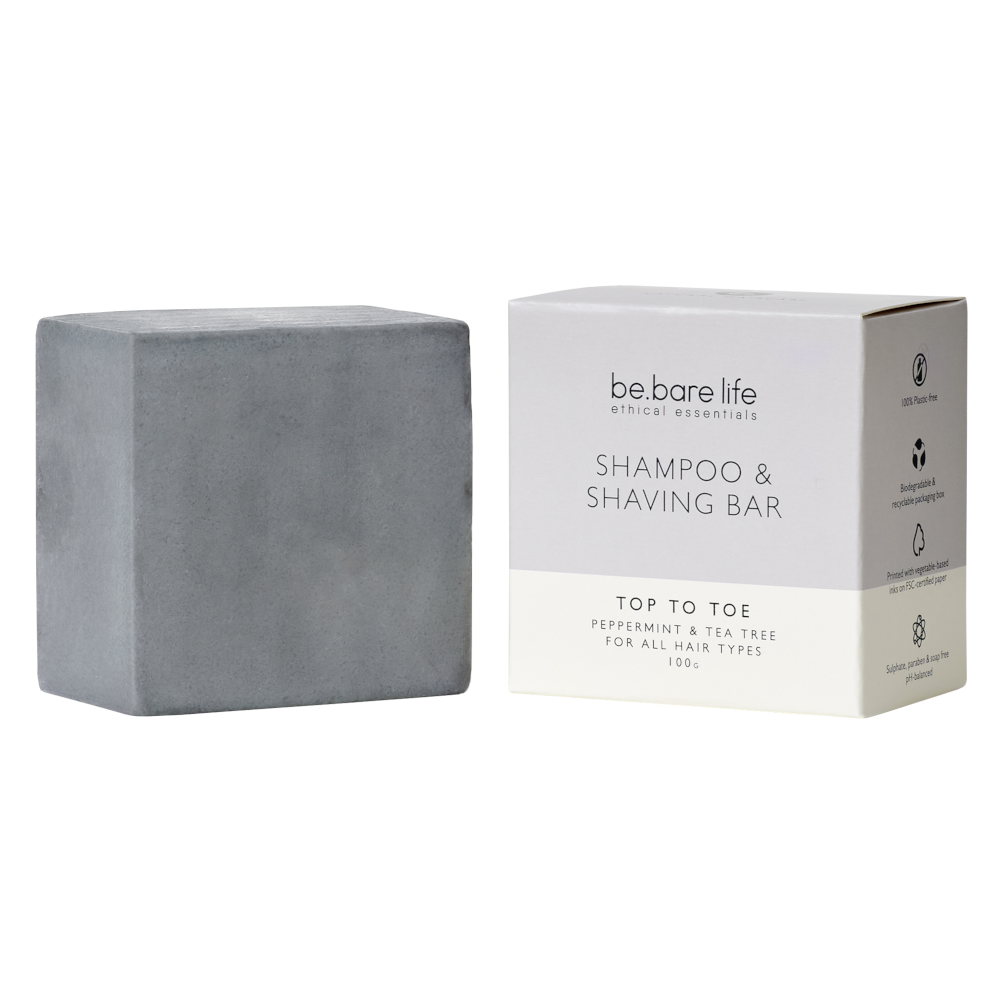 Be Bare Top to Toe Shampoo & Shaving Bar